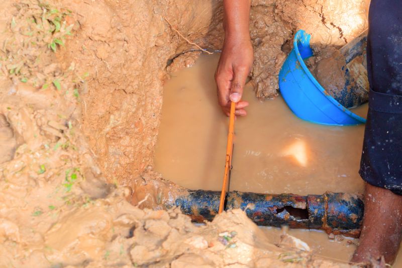 Broken Pipe Repair detail